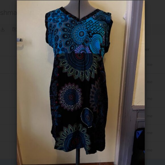 Flower Print sleeveless dres - Picture 1 of 4